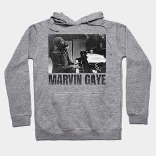 marvin gaye simple urban black n white Hoodie